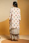 Shop_Soup By Sougat Paul_Off White Crepe Zari, Sequins Taarani Printed Kurta, Pant And Embellished Jacket _at_Aza_Fashions
