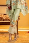 Soup By Sougat Paul_Off White Chanderi Zari, Sequins, Embroidery Mandarin Rangtara And Kurta Set _Online_at_Aza_Fashions