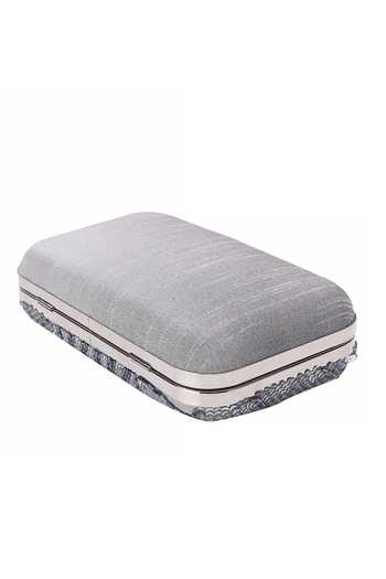 Buy_Nazaakat By Samara Singh_Silver Sequins, Beads And Embellished Clutch _Online_at_Aza_Fashions