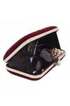 Buy_Nazaakat By Samara Singh_Maroon Embroidery, Pearls, Crystals Floral Velvet Clutch With Sling _Online_at_Aza_Fashions