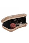 Nazaakat By Samara Singh_Peach Embroidery, Pearls, Beads Floral Clutch With Detachable Sling _Online_at_Aza_Fashions