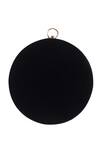 Nazaakat By Samara Singh_Black Embroidery, Sequins, Beads Round Clutch With Sling _Online_at_Aza_Fashions