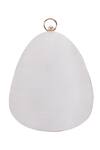 Buy_Nazaakat By Samara Singh_White Beads, Rhinestones Beaded Embellished Oval Clutch With Sling _Online_at_Aza_Fashions
