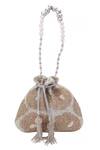 Buy_Nazaakat By Samara Singh_Gold Beads, Pearls, Tassels, Embroidery Embellished Potli Bag With Handle _Online_at_Aza_Fashions