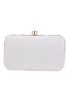 Nazaakat By Samara Singh_White Pearls, Rhinestones And Sequin Embellished Clutch _Online_at_Aza_Fashions