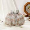 Buy_Nazaakat By Samara Singh_White Beads, Tassels Beaded Diamond Pattern Potli Bag 