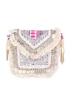 Nazaakat By Samara Singh_Multi Color Beads, Sequins, Fringe, Banjara Boho Bag With Coin And Detail _Online_at_Aza_Fashions