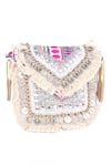 Shop_Nazaakat By Samara Singh_Multi Color Beads, Sequins, Fringe, Banjara Boho Bag With Coin And Detail _Online_at_Aza_Fashions