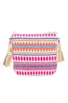 Shop_Nazaakat By Samara Singh_Multi Color Beads, Sequins, Fringe, Banjara Boho Bag With Coin And Detail _at_Aza_Fashions