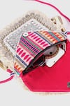 Nazaakat By Samara Singh_Multi Color Beads, Sequins, Fringe, Banjara Boho Bag With Coin And Detail _at_Aza_Fashions