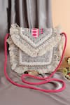 Buy_Nazaakat By Samara Singh_Multi Color Beads, Sequins, Fringe, Banjara Boho Bag With Coin And Detail _at_Aza_Fashions