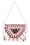 Nazaakat By Samara Singh_Multi Color Beads, Tassels, Mirrors Banjara Boho Beaded And Embellished Bag _Online_at_Aza_Fashions
