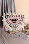 Buy_Nazaakat By Samara Singh_Multi Color Beads, Tassels, Mirrors Banjara Boho Beaded And Embellished Bag _at_Aza_Fashions