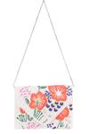 Buy_Nazaakat By Samara Singh_White Beads Floral Embroidered Clutch With Sling _at_Aza_Fashions