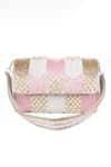 Buy_Nazaakat By Samara Singh_Pink Beads, Pearls Beaded And Embellished Flap Bag _Online_at_Aza_Fashions