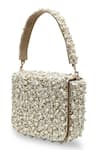 Shop_The Tan Clan_Off White Beads, Pearls Kate Flapover Bag _Online_at_Aza_Fashions