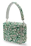 Buy_The Tan Clan_Green Beads, Pearls, Crystals Gigi Flapover Bag _Online_at_Aza_Fashions