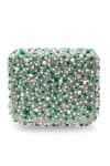 Shop_The Tan Clan_Green Beads, Pearls, Crystals Gigi Flapover Bag _Online_at_Aza_Fashions