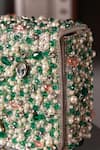 Shop_The Tan Clan_Green Beads, Pearls, Crystals Gigi Flapover Bag 
