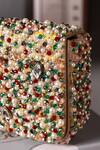 The Tan Clan_Multi Color Beads, Pearls, Crystals, Rhinestones Tyra Flapover Bag _Online
