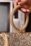 Buy_The Tan Clan_Gold Beads, Tassels Sylvie Flapover Bag 