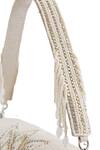 The Tan Clan White Beads, Crystals Eva Flapover Bag Online at Aza Fashions The Tan Clan_White Beads, Crystals Eva Flapover Bag _Online_at_Aza_Fashions