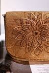 The Tan Clan_Gold Beads Eva Flapover Bag _Online