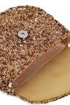 Buy The Tan Clan Gold Beads, Sequins Amy Flapover Bag Buy_The Tan Clan_Gold Beads, Sequins Amy Flapover Bag