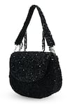 Shop_The Tan Clan_Black Beads, Sequins Amy Flapover Bag _Online_at_Aza_Fashions