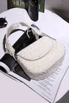 Buy_The Tan Clan_White Beads, Sequins Amy Flapover Bag _at_Aza_Fashions