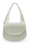 Shop_The Tan Clan_White Beads, Sequins Amy Flapover Bag _at_Aza_Fashions