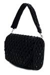 Buy_The Tan Clan_Black Beads Claire Flapover Bag _Online_at_Aza_Fashions