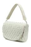 Shop_The Tan Clan_White Beads, Pearls Claire Flapover Bag _Online_at_Aza_Fashions