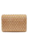 The Tan Clan_Gold Beads, Crystals Claire Flapover Bag _Online_at_Aza_Fashions