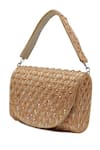 Shop_The Tan Clan_Gold Beads, Crystals Claire Flapover Bag _Online_at_Aza_Fashions