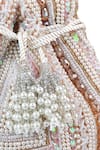 Buy_The Tan Clan_Beige Beads, Pearls, Sequins, Tassels Nora Potli Bag 
