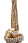 Buy_The Tan Clan_Gold Beads, Tassels Aarna Potli Bag _Online_at_Aza_Fashions