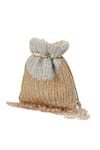 Buy_The Tan Clan_Gold Beads, Tassels Aarna Potli Bag 