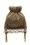 Shop The Tan Clan Gold Beads, Pearls, Tassels Adhya Potli Bag at Aza Fashions Shop_The Tan Clan_Gold Beads, Pearls, Tassels Adhya Potli Bag _at_Aza_Fashions