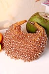 Shop_The Tan Clan_Gold Beads, Crystals Jia Half Moon Bag _at_Aza_Fashions