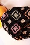 The Tan Clan_Black Beads Luna Half Moon Bag _at_Aza_Fashions
