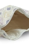 Buy_The Tan Clan_White Beads Luna Half Moon Bag _Online_at_Aza_Fashions