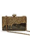 Shop_The Tan Clan_Gold Stones Nayla Brass Clutch 