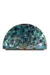 Buy_The Tan Clan_Gold Opal Brass Clutch _Online_at_Aza_Fashions