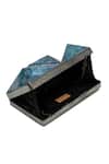 Shop_The Tan Clan_Silver Mindy 3d Brass Clutch _Online_at_Aza_Fashions