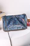Buy_The Tan Clan_Silver Mindy 3d Brass Clutch _at_Aza_Fashions