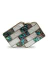 Shop_The Tan Clan_Gold Gemstones, Pearls Jean Mother Of Brass Clutch _Online_at_Aza_Fashions