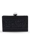 Shop_The Tan Clan_Black Stones Eve Brass Clutch _at_Aza_Fashions