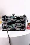Buy_The Tan Clan_Black Stones Eve Brass Clutch _at_Aza_Fashions