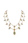 Buy_Anita Dongre_Gold Plated Zircon Necklace _at_Aza_Fashions